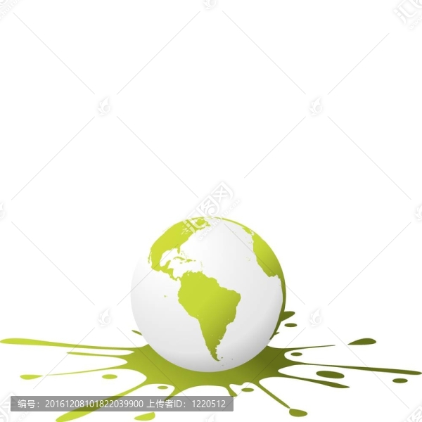 油漆飛濺的地球儀