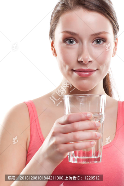 女子的飲用水