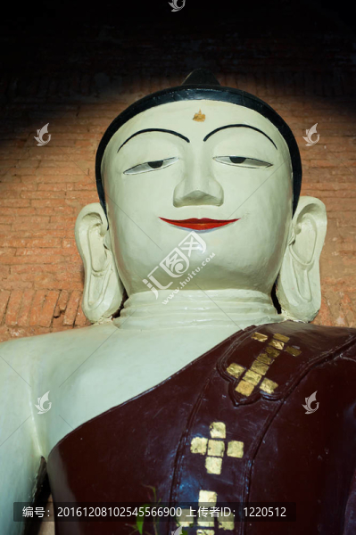 如來(lái)佛祖的雕像；巴甘；緬甸