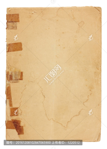 空白的老式的小冊(cè)子