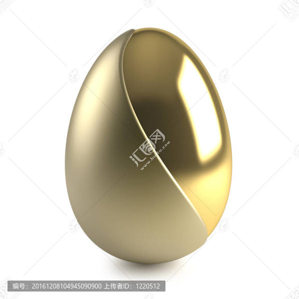 白色背景的金色復活節(jié)彩蛋