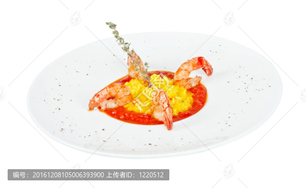 蝦飯板配上新鮮的香菜和帕爾米的