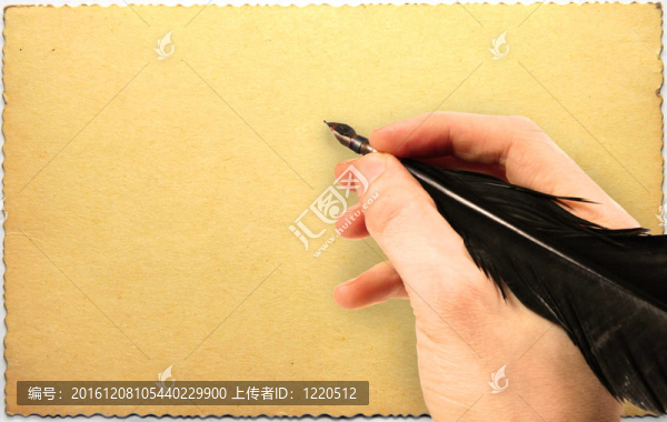手寫筆舊蹩腳的明信片