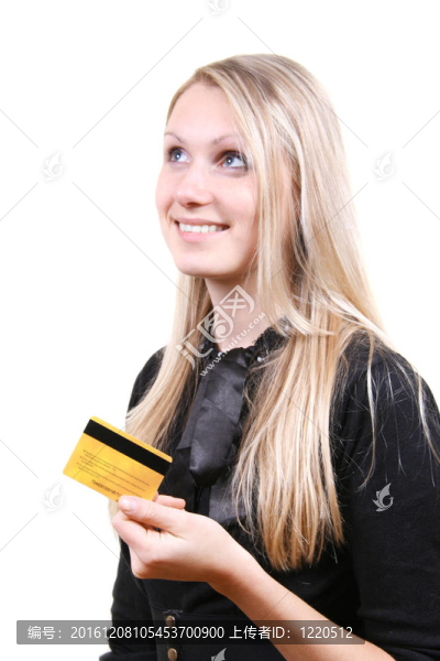 女人思考購物