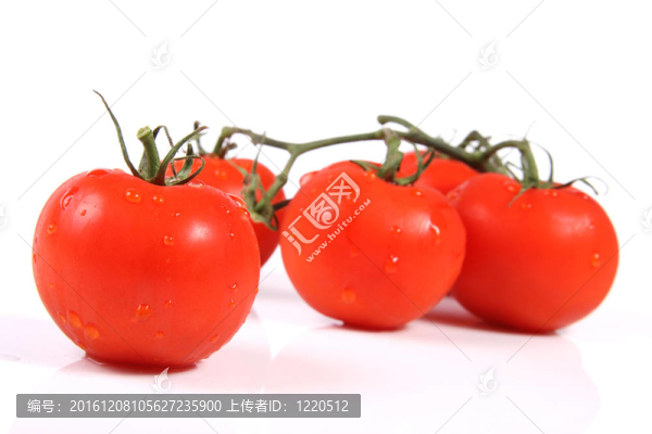 有水滴的西紅柿