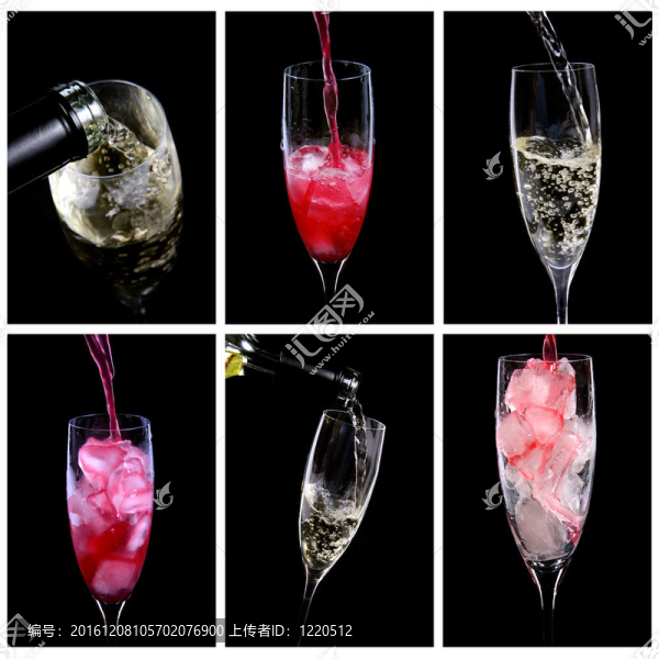 含酒精雞尾酒飲料的眼鏡