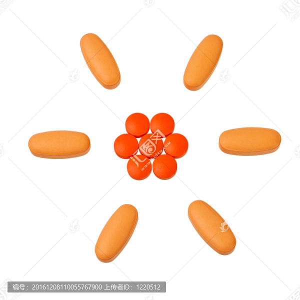 白色背景下圓形圖案的橘丸。