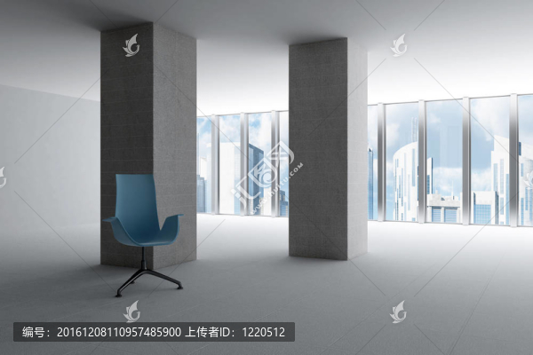 現(xiàn)代商務(wù)辦公廳空窗