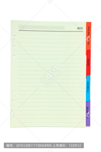 帶顏色標(biāo)簽的紙張說明