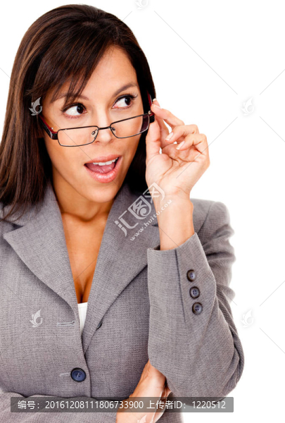 驚訝的女商人
