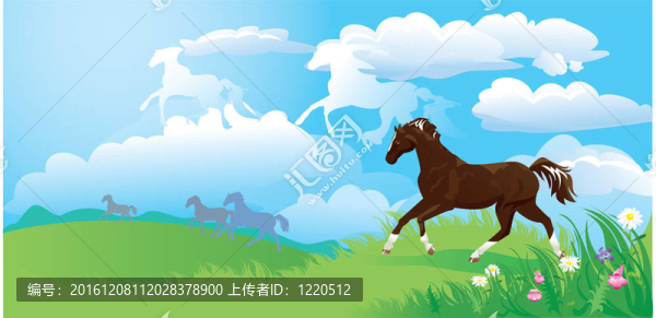 馬與云景觀