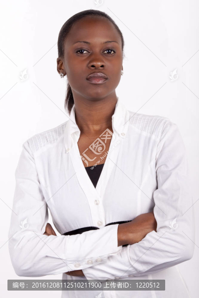 美麗的南非女人體貼的表情