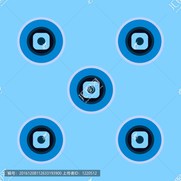 復古淡藍色