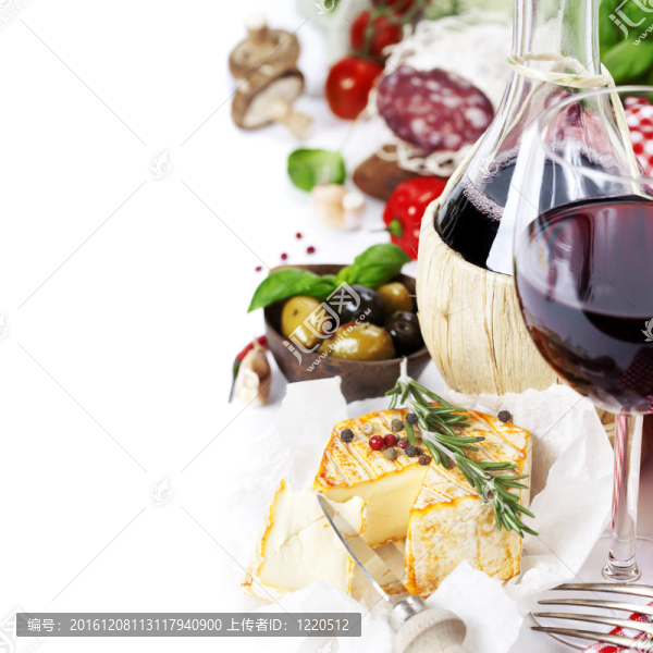 意大利食品和葡萄酒