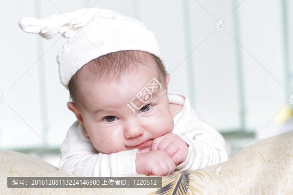 可愛的嬰兒肖像在家里