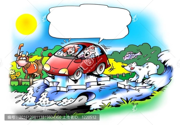 汽車在水上漂浮