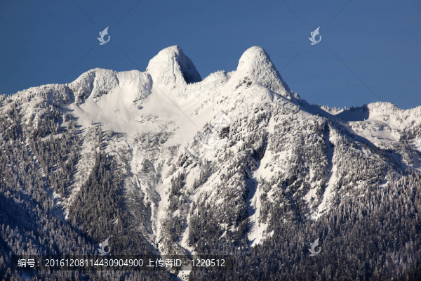 溫哥華雪山兩獅山的不列顛哥倫比亞