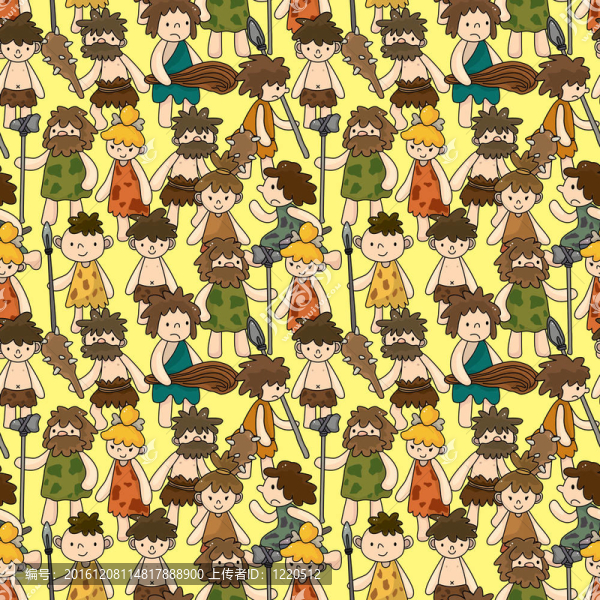 卡通人無縫模式