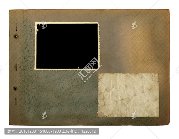 復(fù)古相冊(cè)照片上白色隔離背景