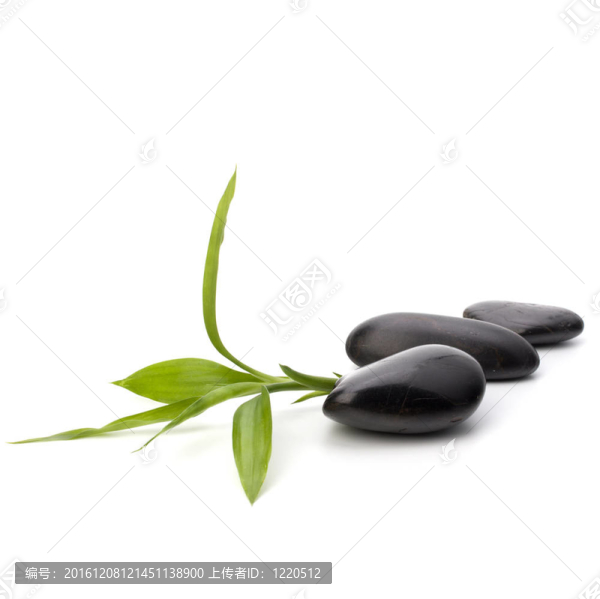 鵝卵石路。水療與保健概念。