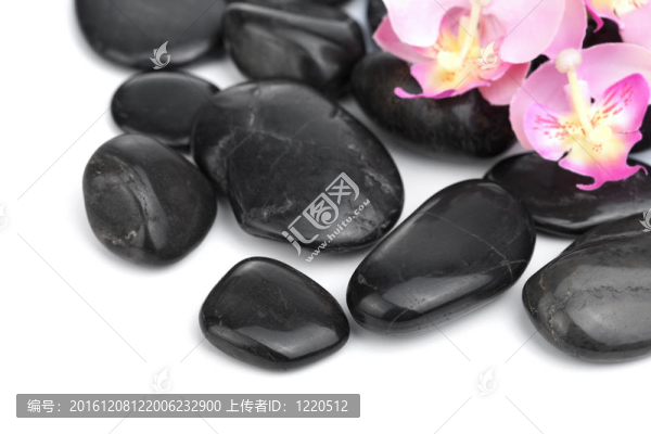 黑色溫泉石隔離