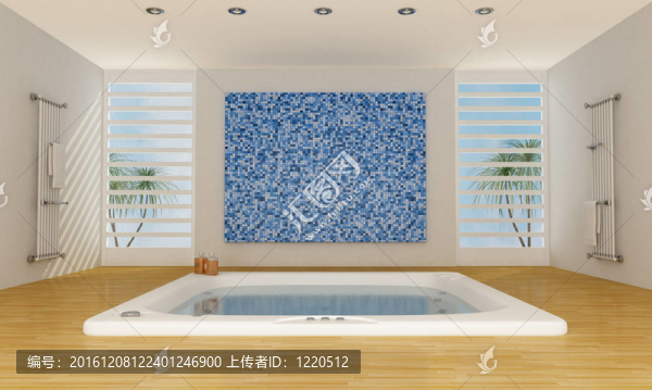 現(xiàn)代豪華的浴室