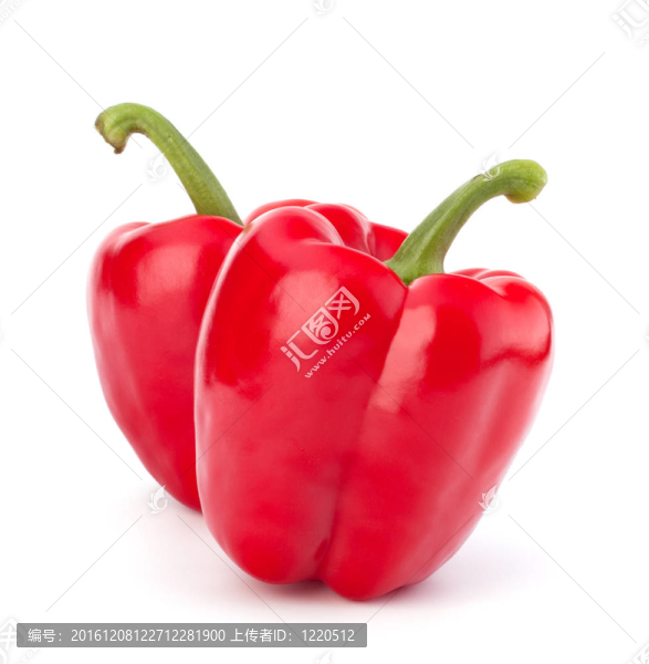 白底紅辣椒