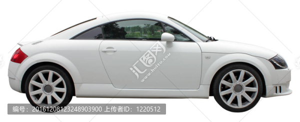 小白色的車