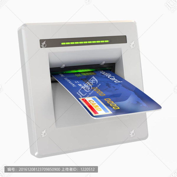 取款。信用卡或借記卡