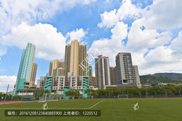 香港的公寓在市中心