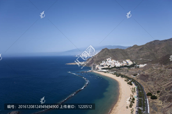 Teresitas海灘；特內(nèi)里費；加那利群島