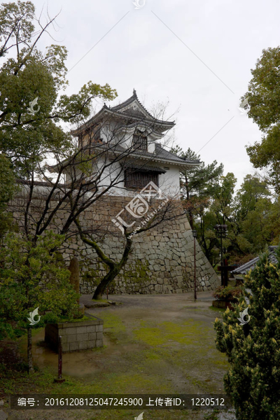 岡山Tsukimi,Yagura城堡塔；日本