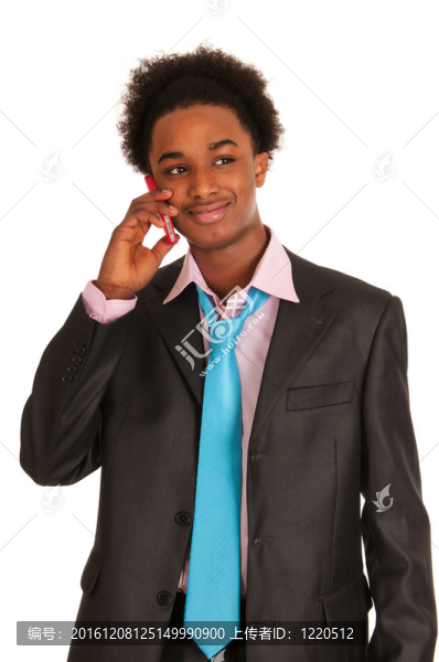 年輕的黑人商人