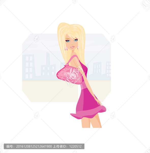 帶購物袋的性感性感女人