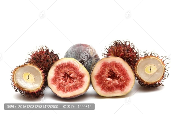 異國情調(diào)的水果：紅毛丹和圖編制