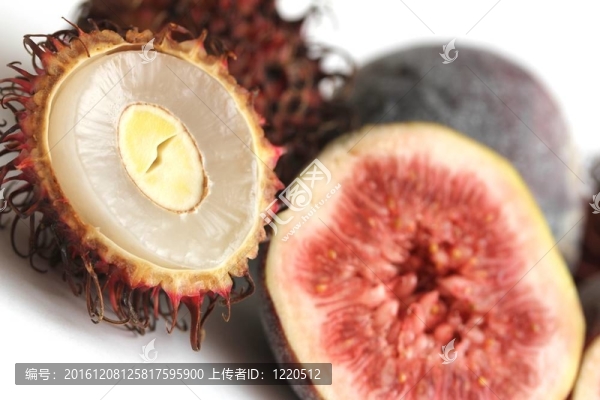 異國(guó)情調(diào)的水果：紅毛丹和圖編制