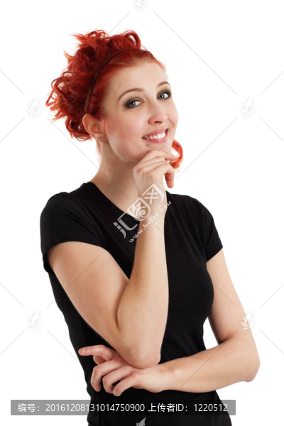 快樂(lè)的紅發(fā)女
