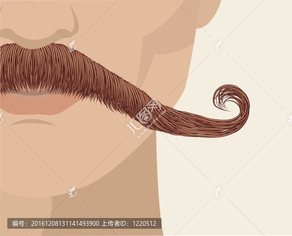 小胡子男人的臉背景設(shè)計(jì)圖。