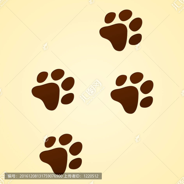 野生動物卡通的痕跡