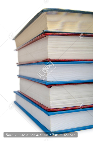 白色的高疊圖書