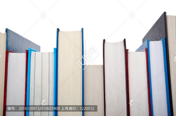 白色的高疊圖書