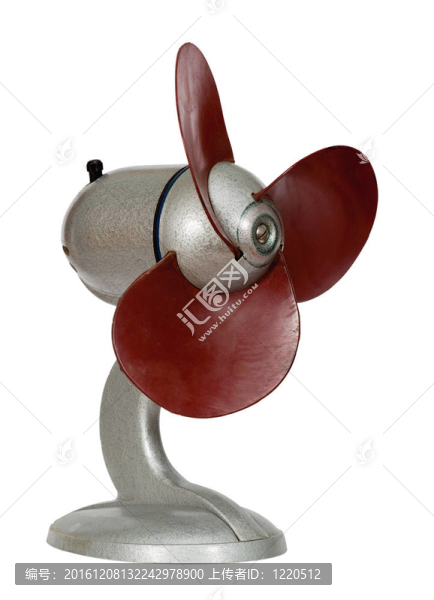 老式電風(fēng)扇，白色背景隔離