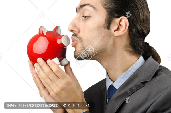 存錢罐和人白