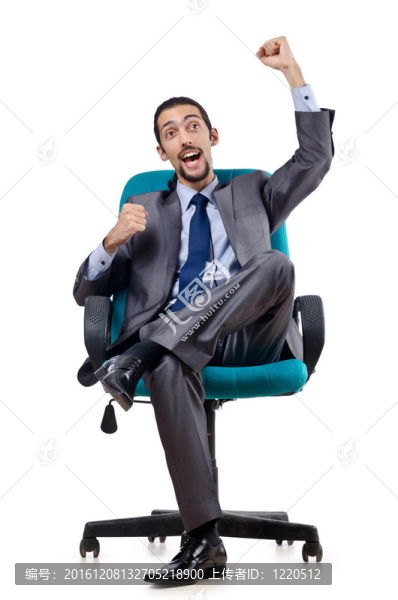 白人青年商人