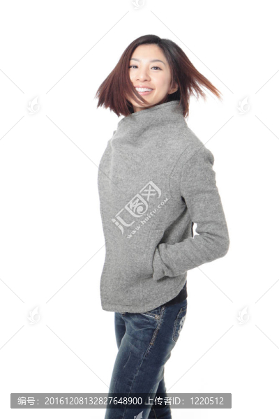 年輕貌美的幸福笑臉