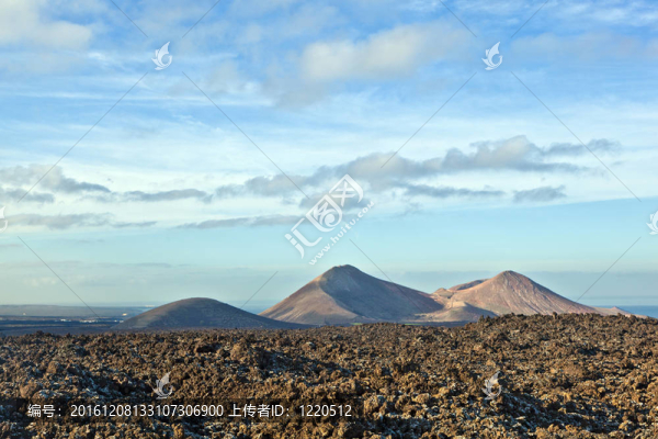 蘭薩羅特島蒂曼法亞國家公園火山；西班牙