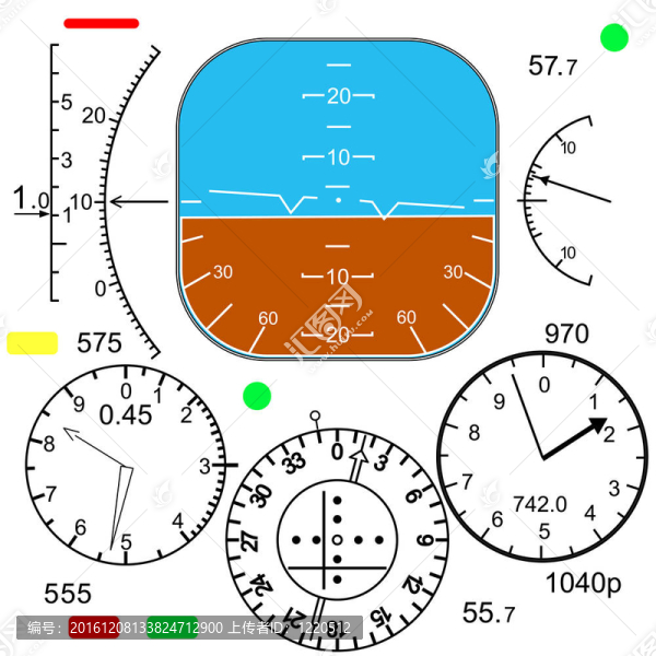飛機駕駛艙控制面板