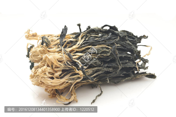白色背景干燥蔬菜