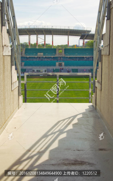 體育場的入口處