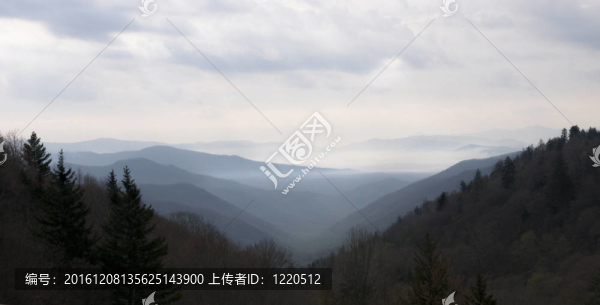 大煙山的日落